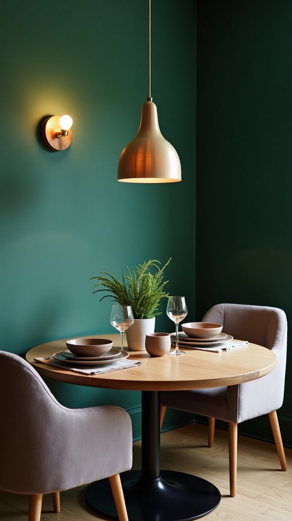 cohesive dining room colors
