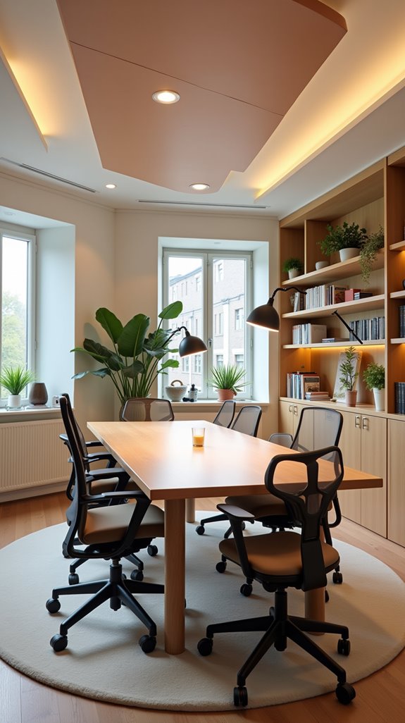 collaborative group study spaces