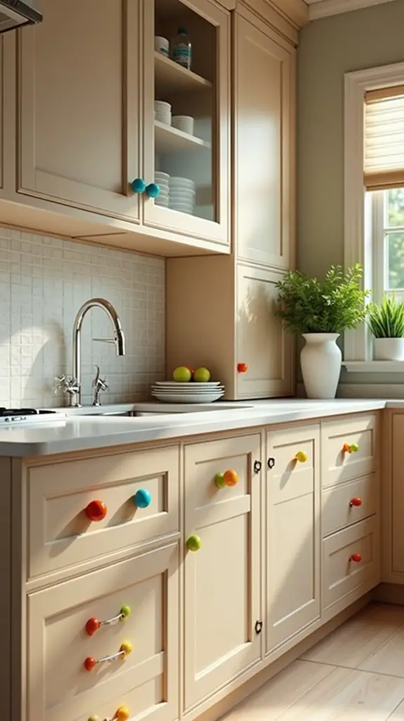 colorful hardware enhances serenity