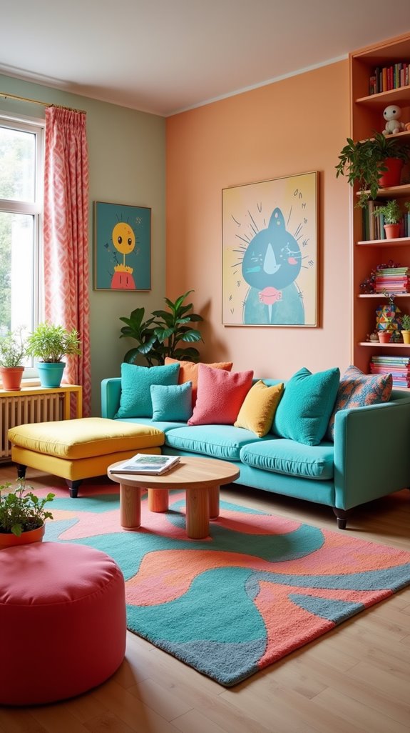colorful multifunctional living hub