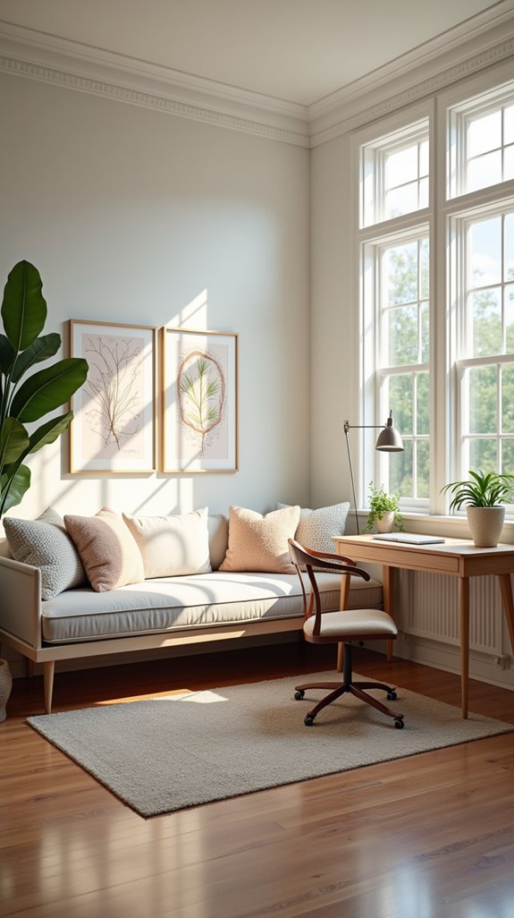 comfortable functional home office