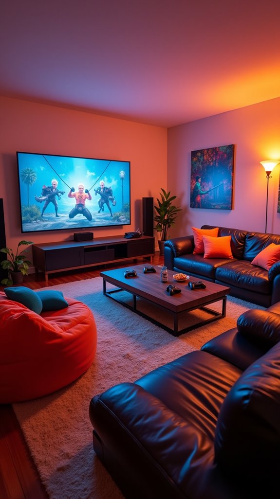 comfortable gaming seating arrangements