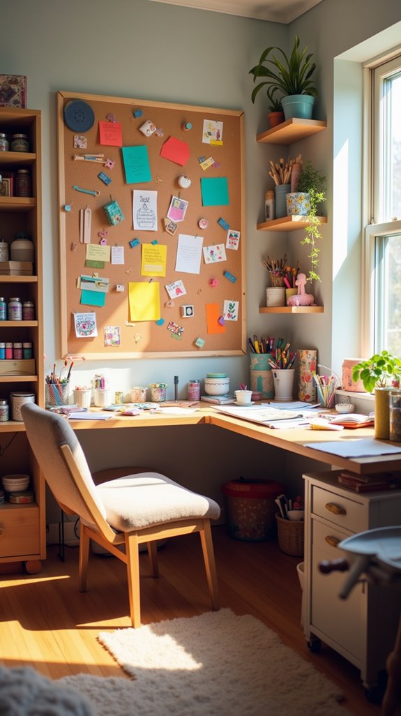 corkboard for organized creativity