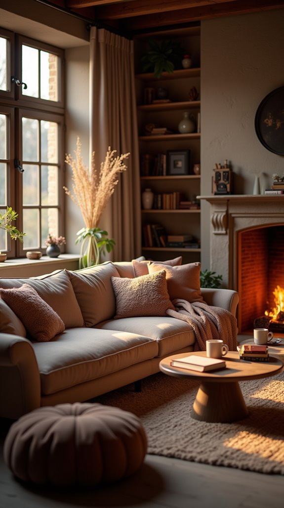 cozy ambiance with heating