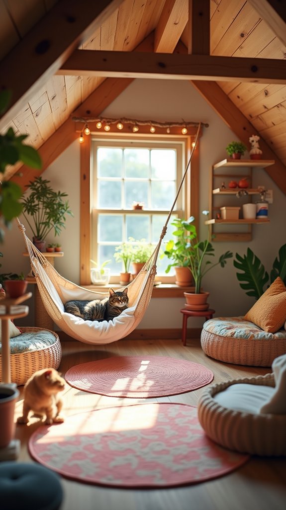 cozy attic pet sanctuary