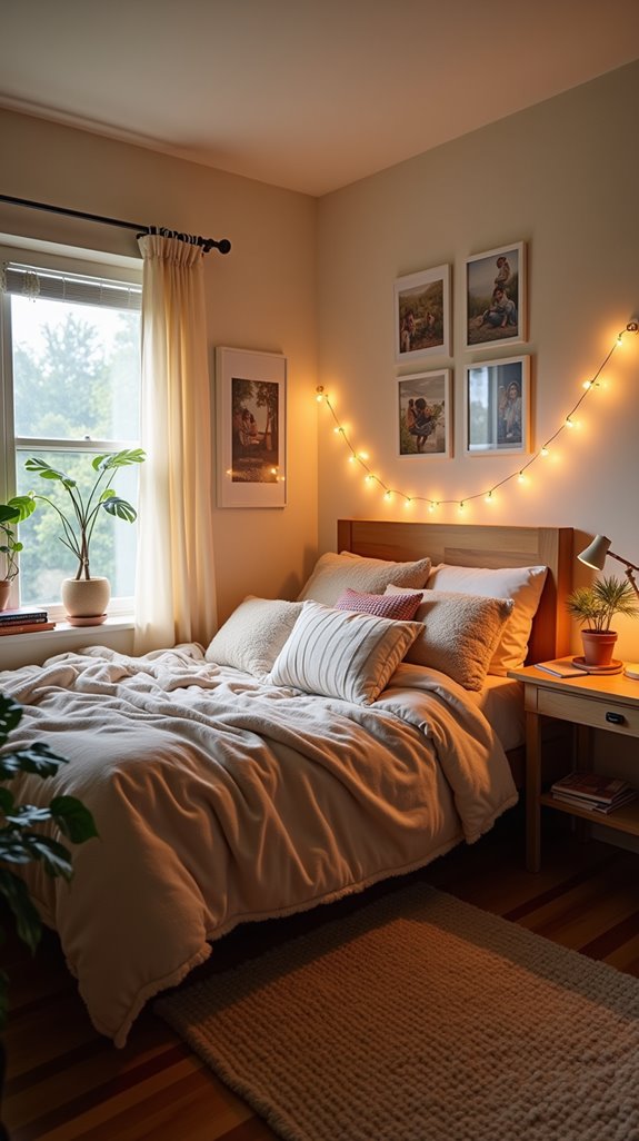 cozy bedding enhances comfort