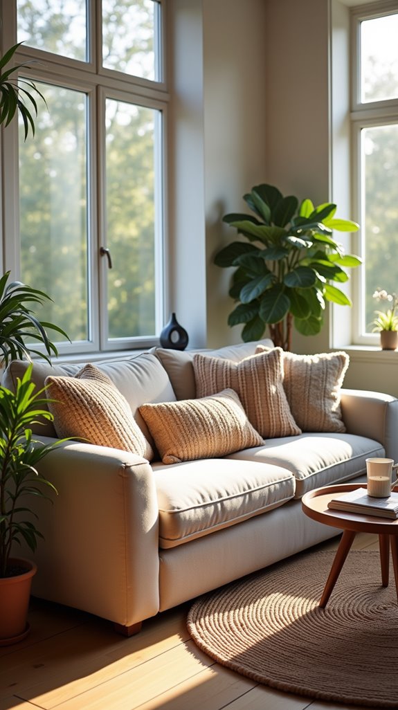 cozy bedroom seating area