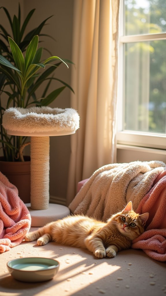 cozy cat sunbathing spots