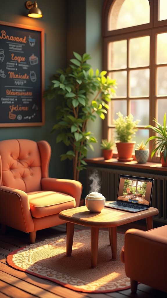 cozy coffee shop escape