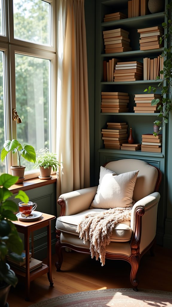 cozy corner reading sanctuary