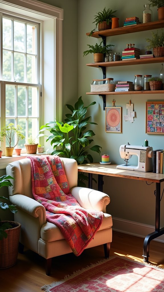 cozy creative reading nook