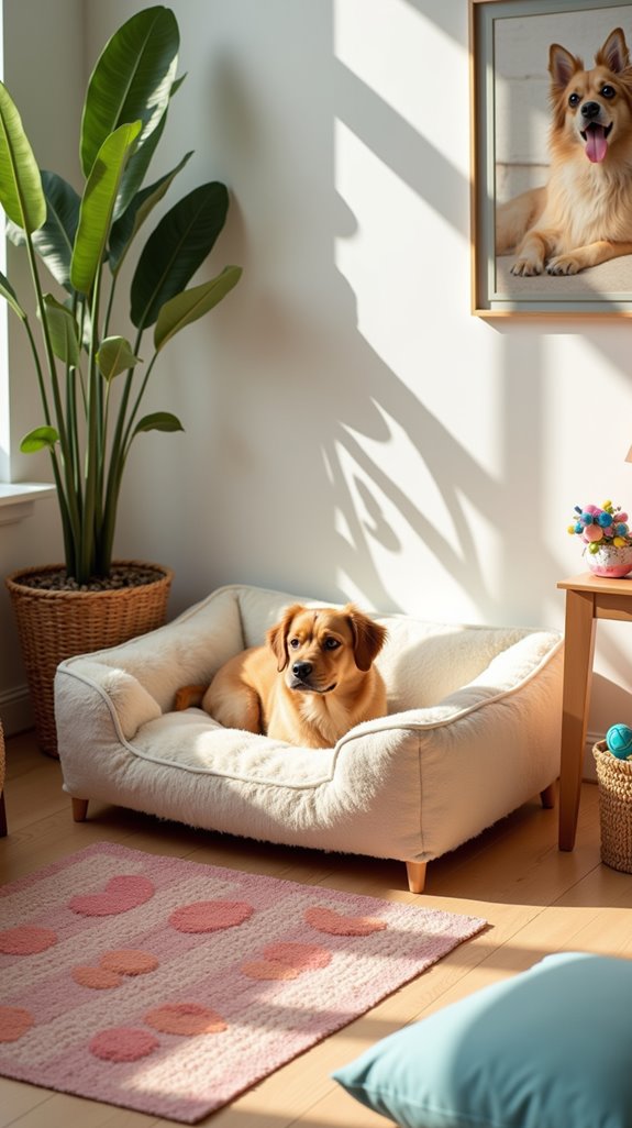 cozy dedicated pet corner