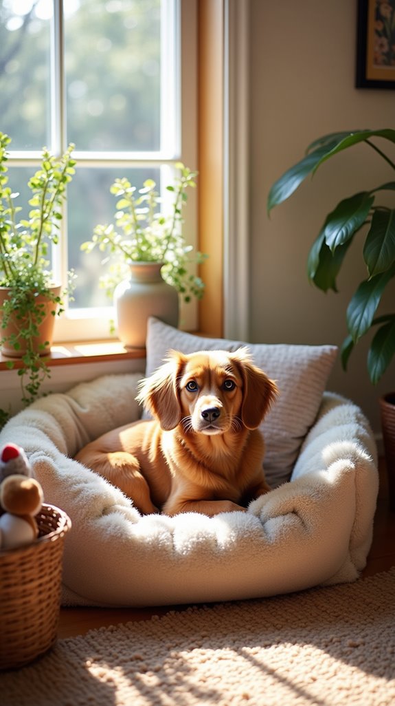 cozy dog retreat nook