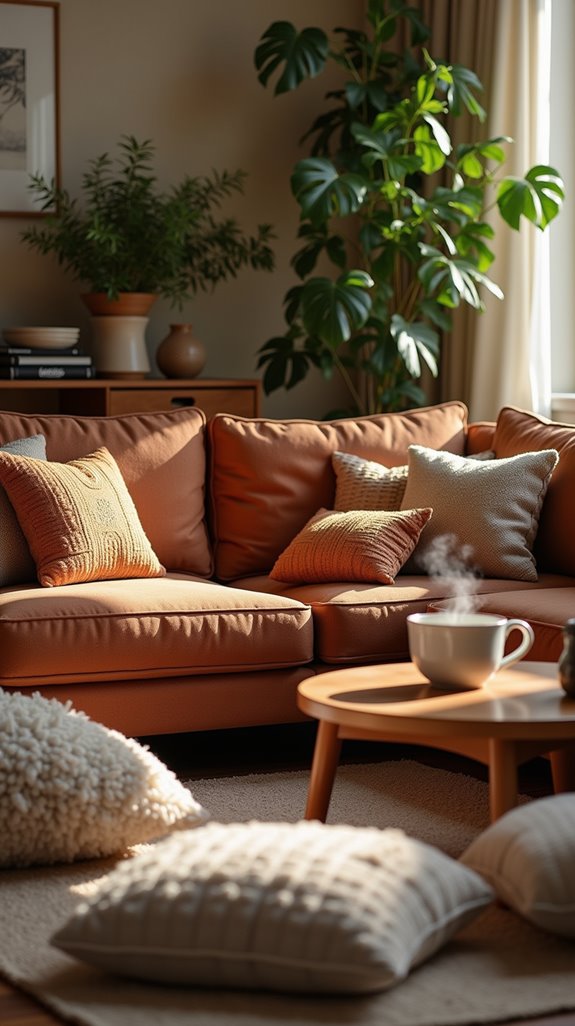 cozy floor cushion lounge