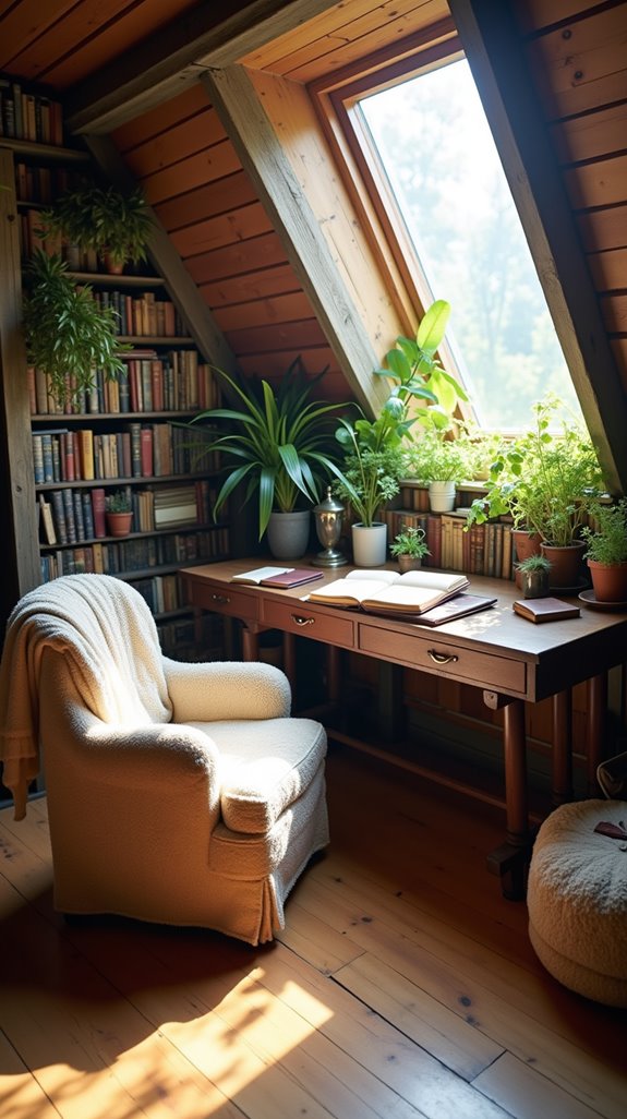 cozy inspiring attic retreat
