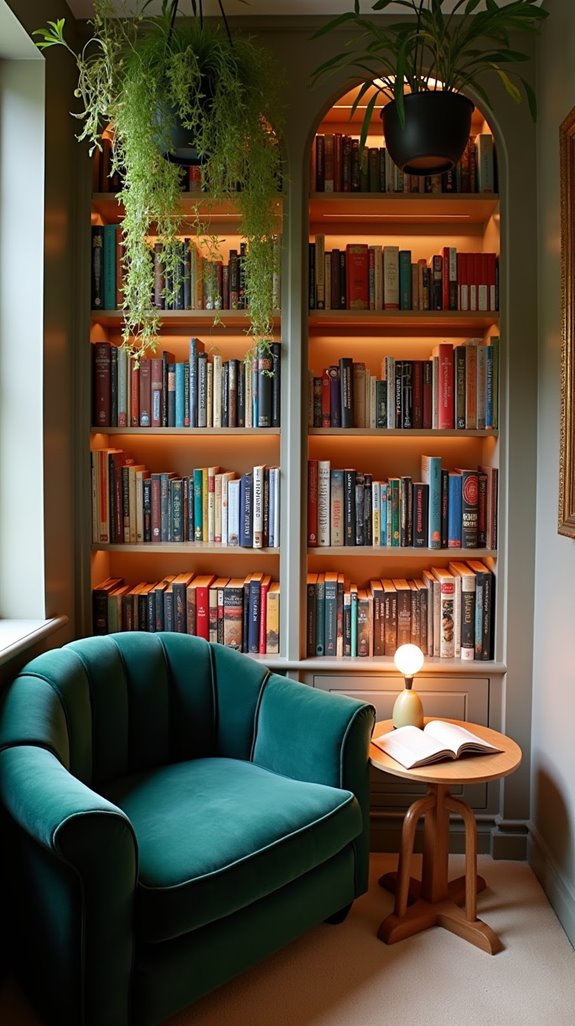 cozy literary corner creation
