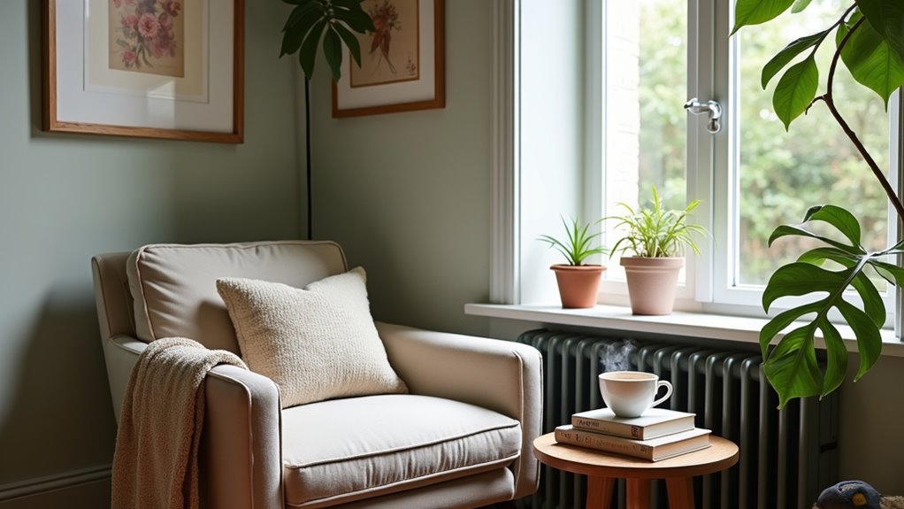 cozy living room alcoves