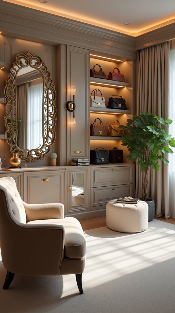 cozy nook for dressing