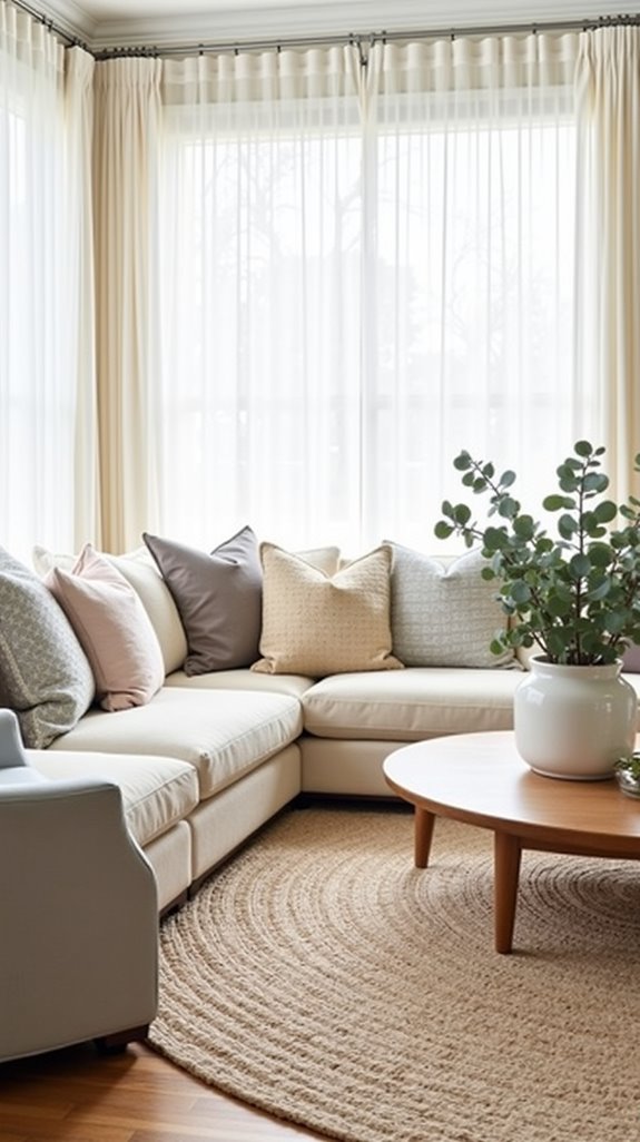 cozy nook with soft textures