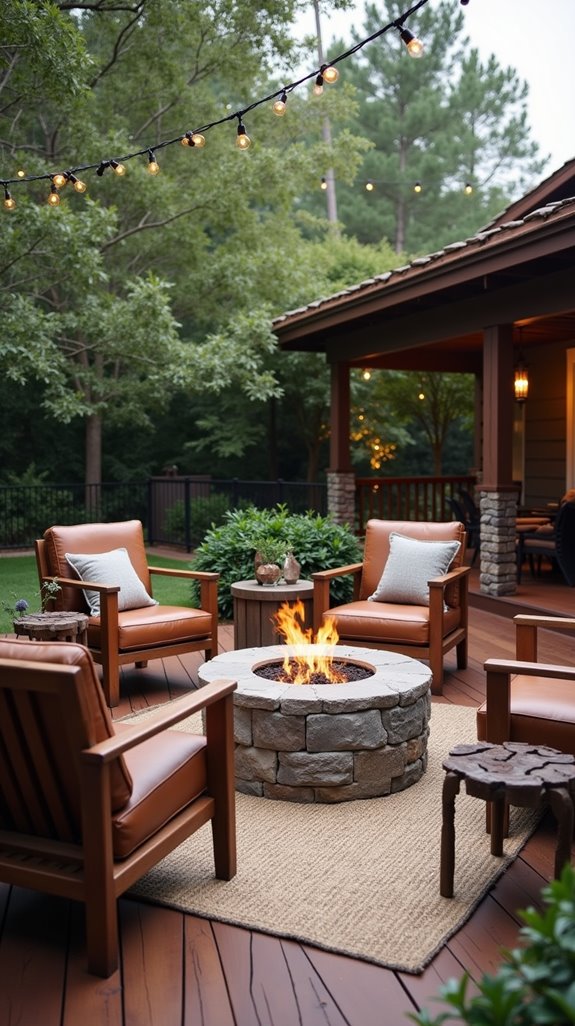 cozy outdoor gathering space