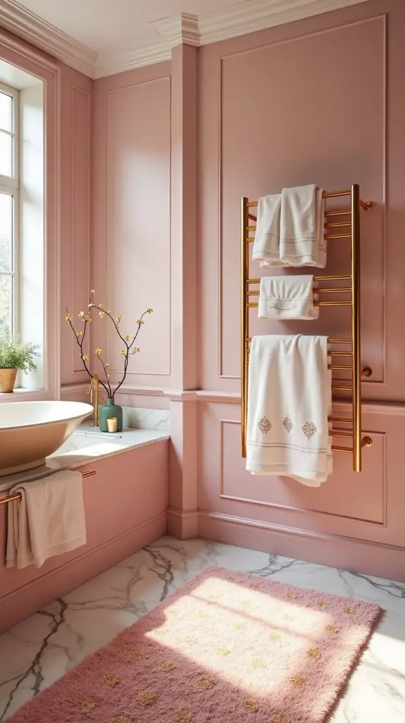 cozy pink rugs elegance combo