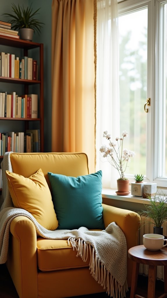 cozy reading nook design