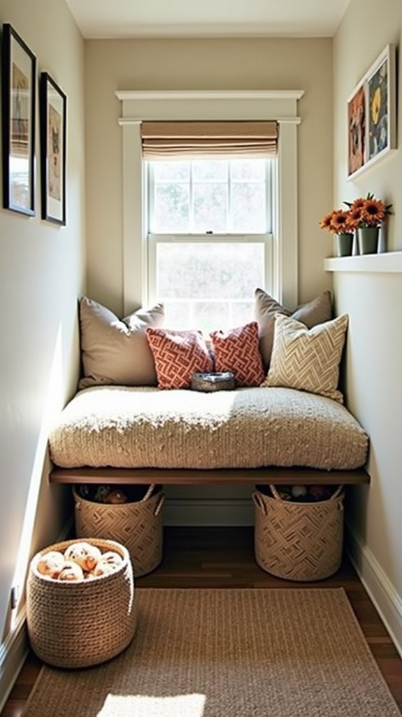 cozy understairs dog retreat