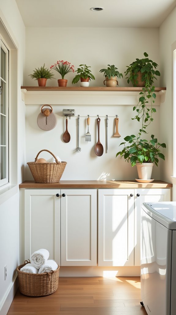 cozy utility room nook
