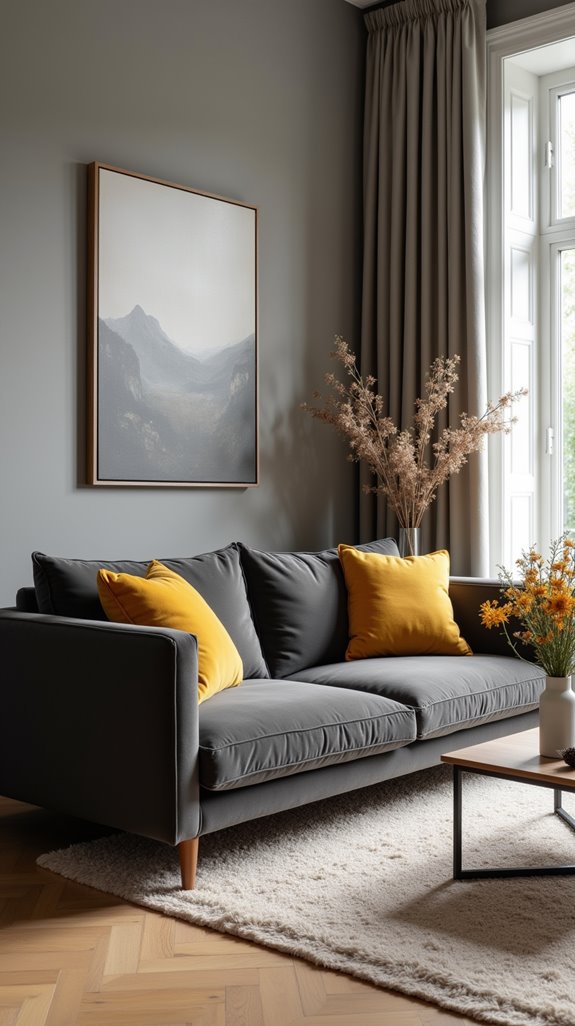 cozy warm grey accents