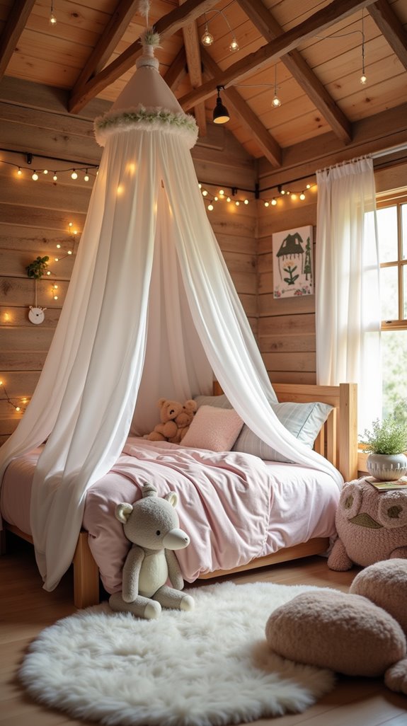 cozy woodland themed toddler haven