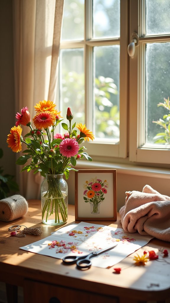 create flower press frame