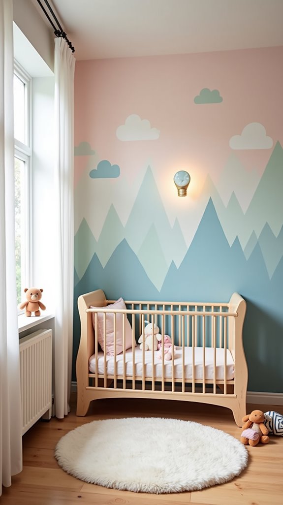 creative mural baby room