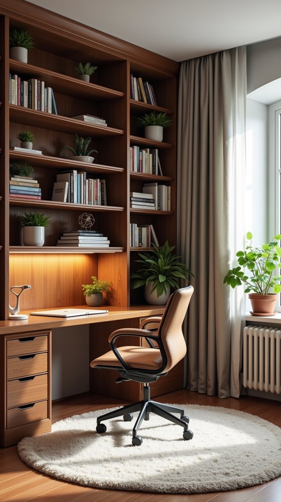 creative shelving enhances spaces