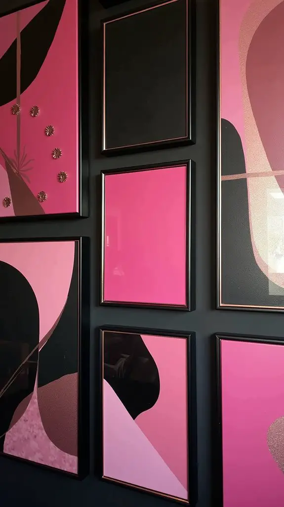 creative wall art display