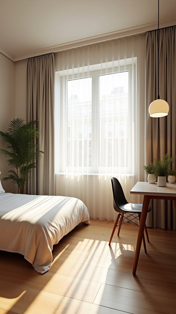 curtains for space division