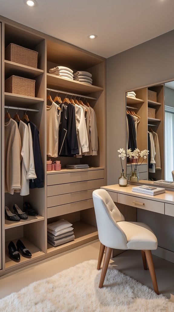 customized closet organization system