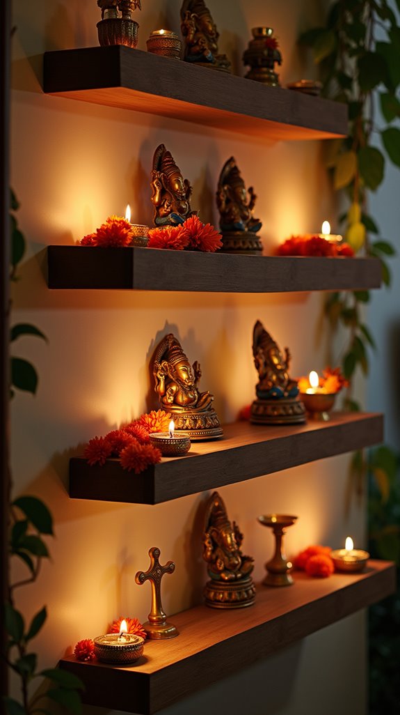 decorative floating shelf elements