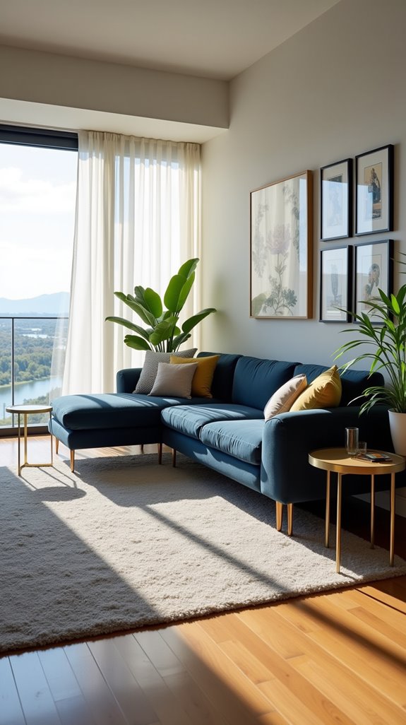 define spaces with rugs