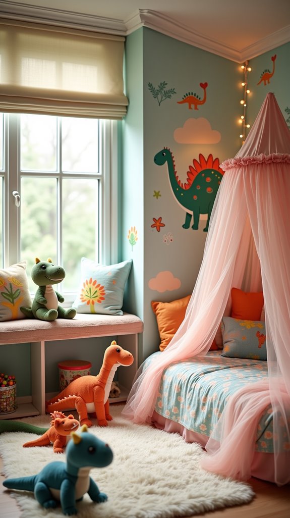dinosaur themed toddler room transformation
