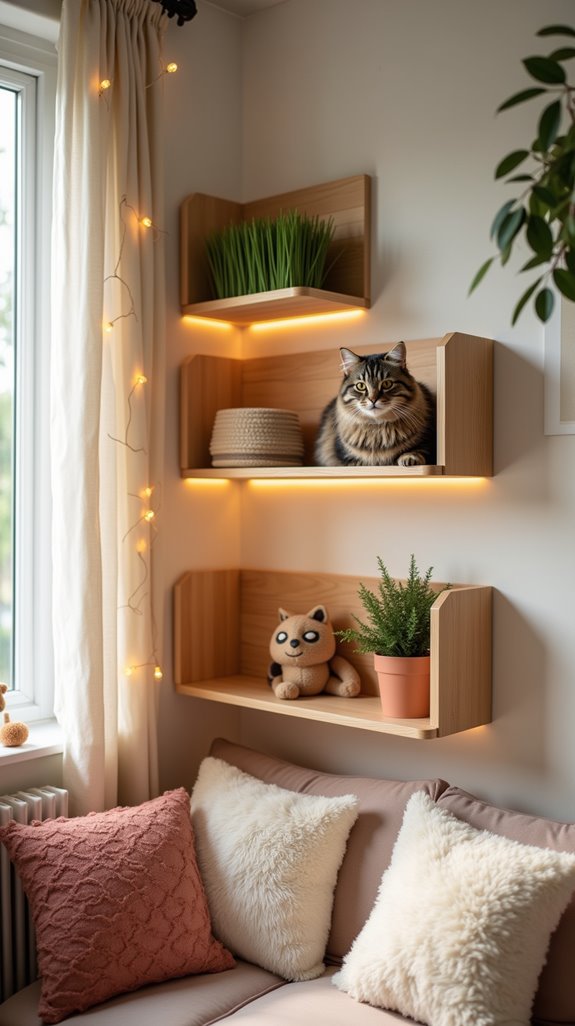 diy cat shelves project