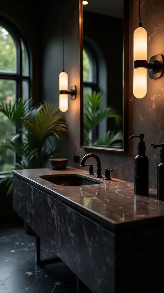 dramatic bathroom lighting ideas