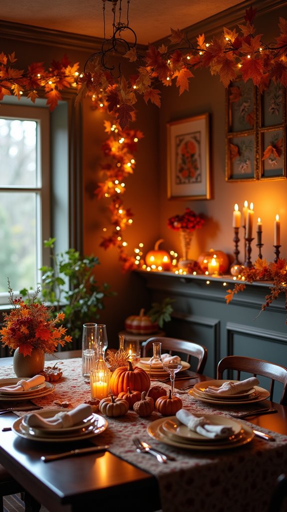 dynamic seasonal dining decor