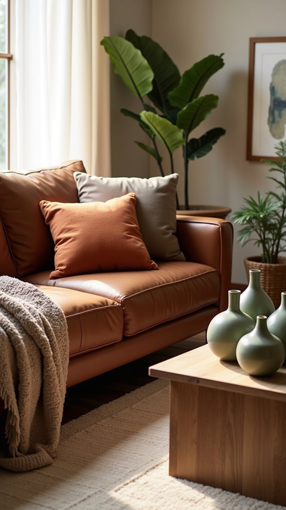 earthy tones and textures