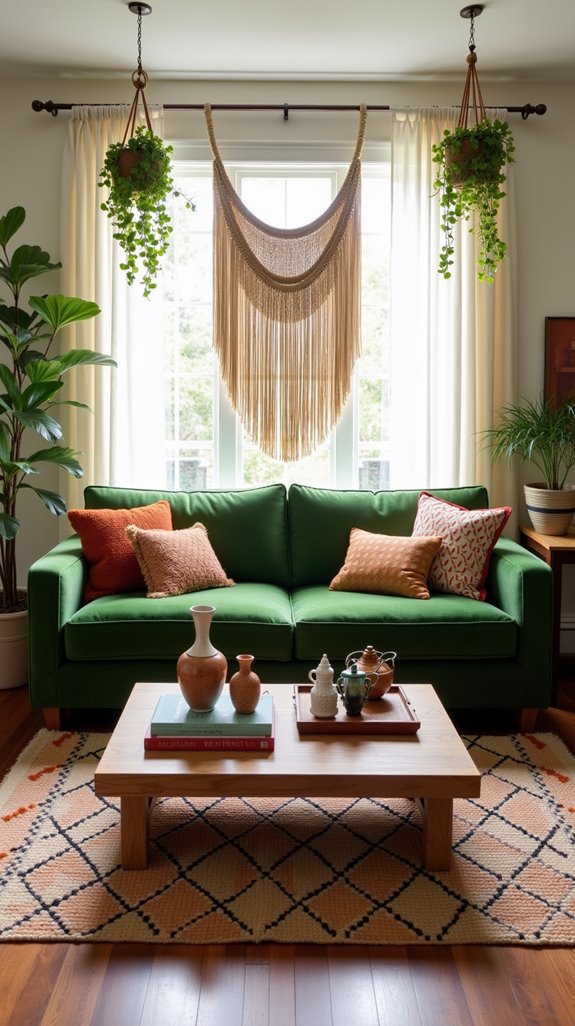 eclectic earthy artistic living