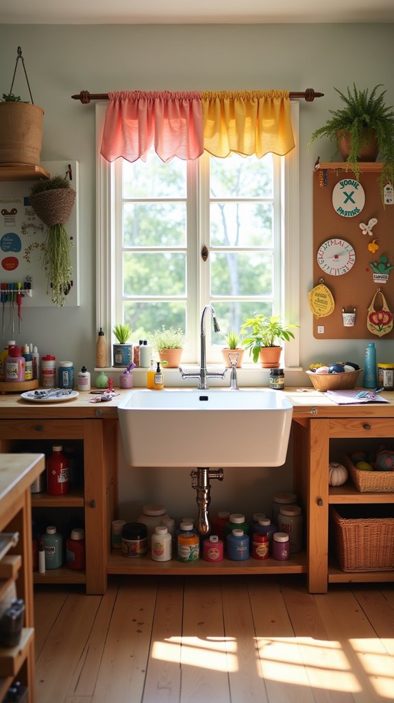 efficient craft room cleanup