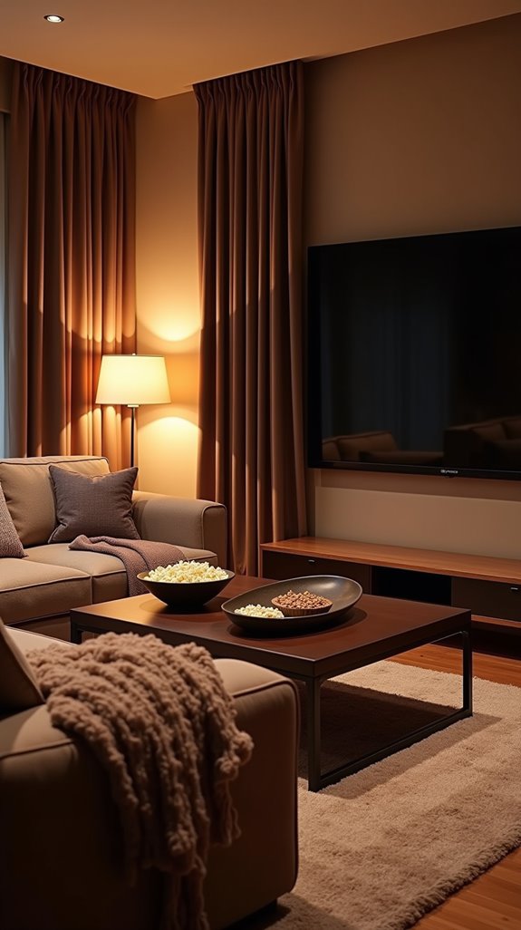 elegant blackout curtains enhance