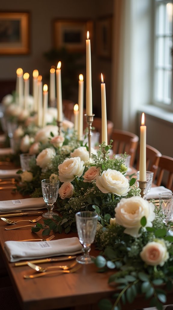 elegant candlelit dining experience