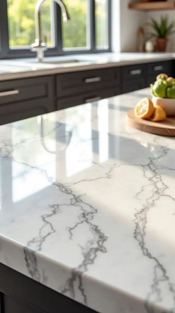 elegant luxurious marble countertops