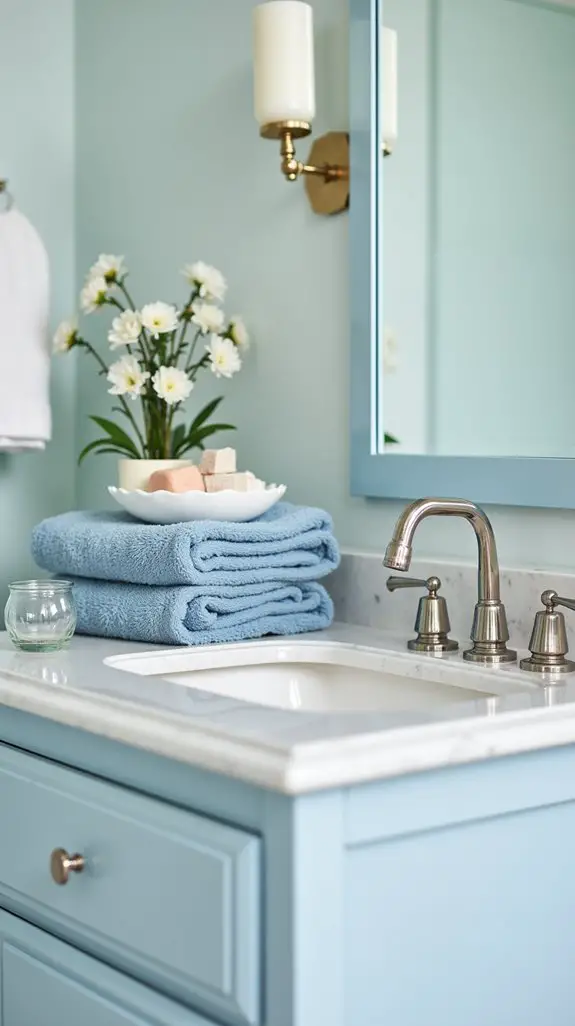 elegant pale blue accessories