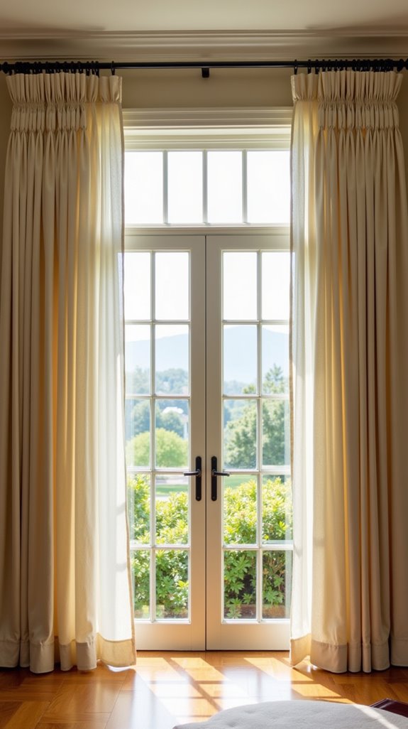 elegant pinch pleat curtains